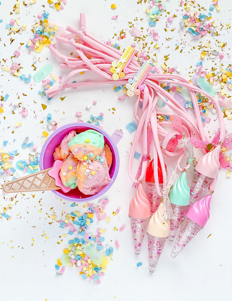 Ice Cream Cone Lip Gloss Necklace